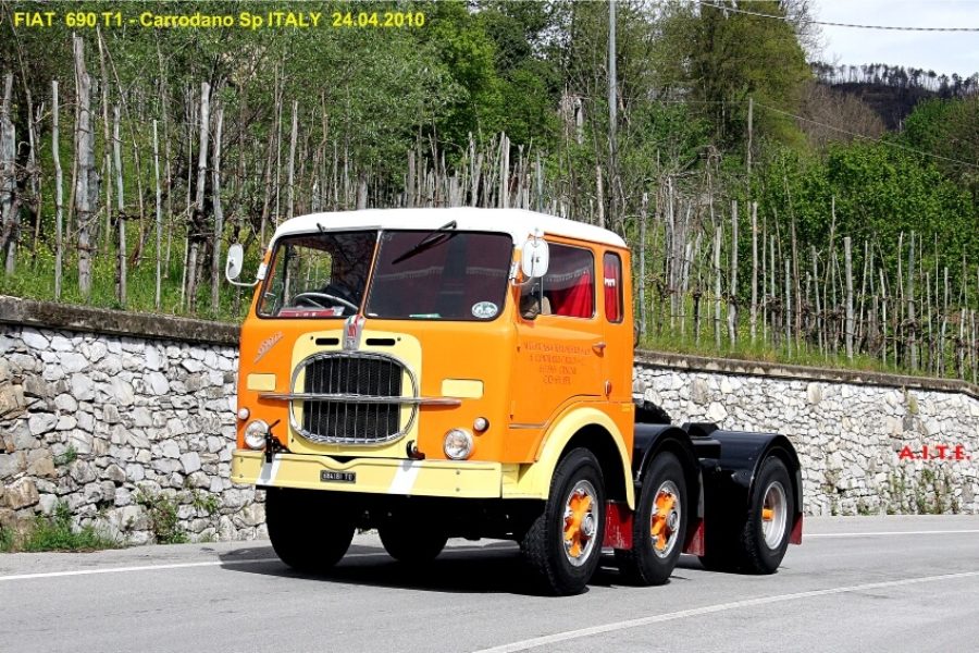 Special trekkers met oplegger: Fiat 690 T1 en Saurer D330