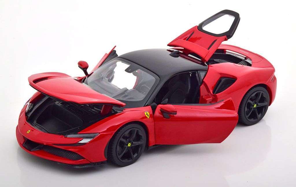 118 BBurago Ferrari SF90 Stradale 2020 open