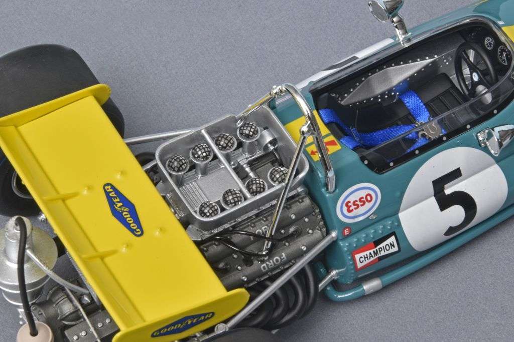 118 Tecnomodel Brabham Ford BT33 GP Monaco 1970 Jack Brabham motor compressed