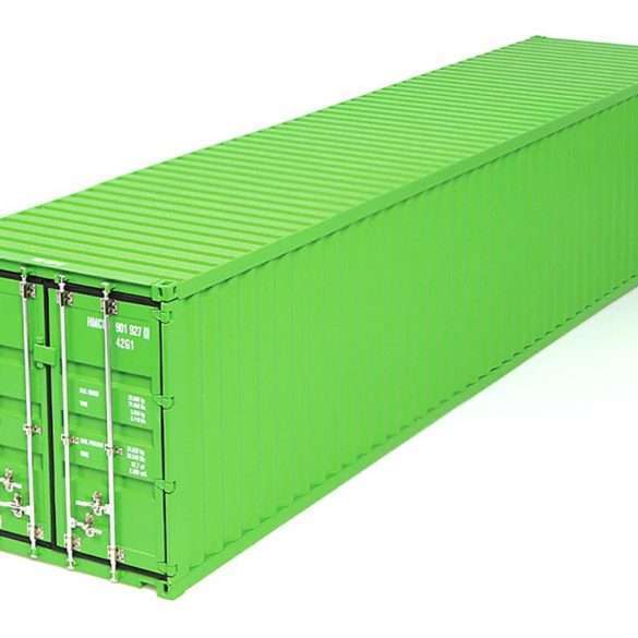 18NZG Oplegger set met 40ft container Europa Internationaal 3