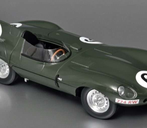 18CMR Jaguar D type Longnose LM winner 1955 Hawthorne Bueb 1