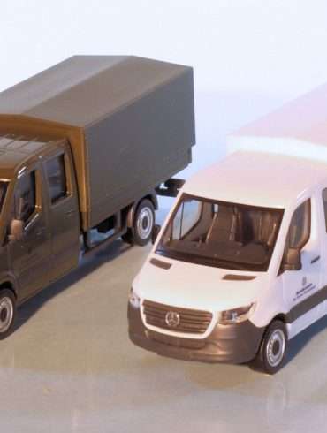 187 Herpa Mercedes Benz Sprinter 18 Bundeswehr hoog