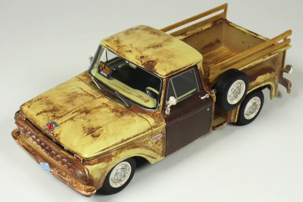 43Goldvarg Ford F 100 stepside weathered GC033A (1)