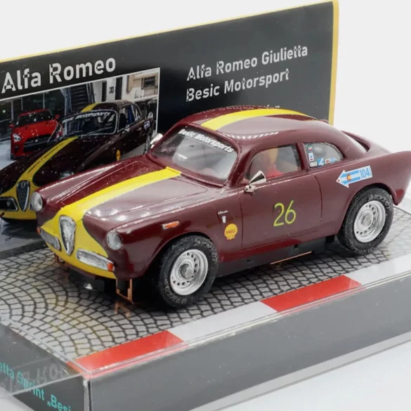 alfa romeo sprint dunkelbraun gelb besic motorsport 1 64