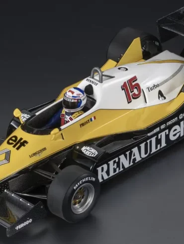 18GPreplicas Renault RE40 1983 Prost winnaar GP Fra 1