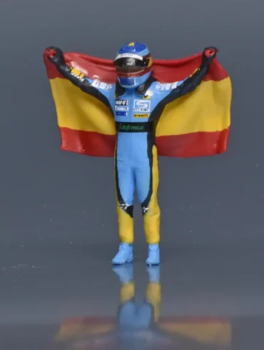43catrix Fernando Alonso met vlag