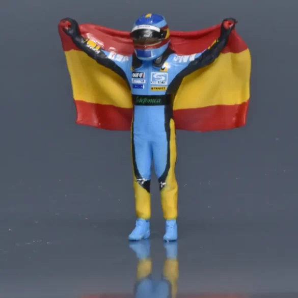 43catrix Fernando Alonso met vlag