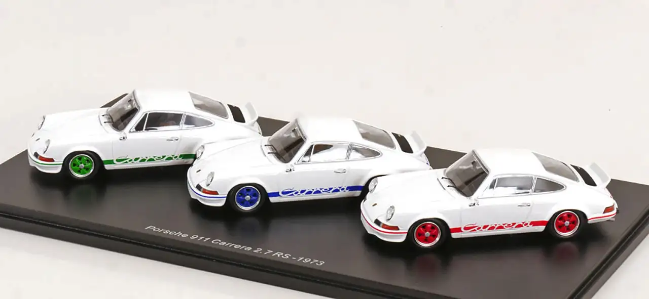 43Schuco Pro.R Porsche 911 Carrera 2.7 RS set 1973 1