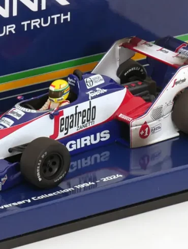 43minic Toleman Hart TG183B 1984 Senna 1