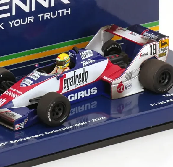 43minic Toleman Hart TG183B 1984 Senna 1