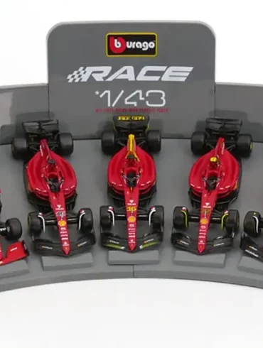 43Bburago Ferrari F1 LeClerc+Sainz 1