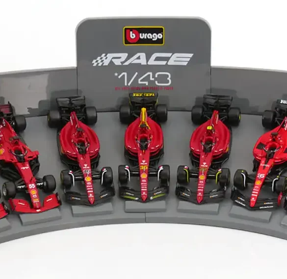 43Bburago Ferrari F1 LeClerc+Sainz 1