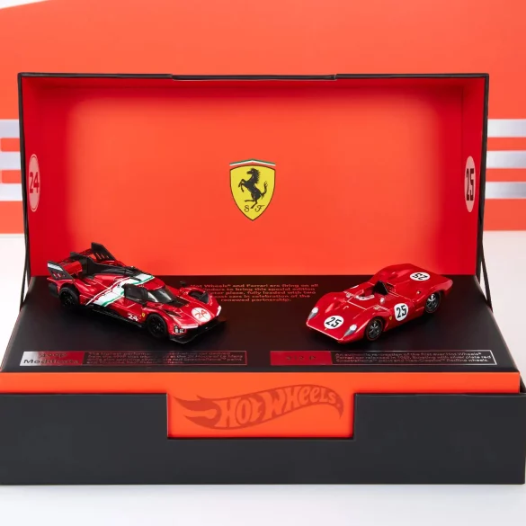 3 inch Hot Wheels Ferrari 499P Modificata & Ferrari 312 P 1