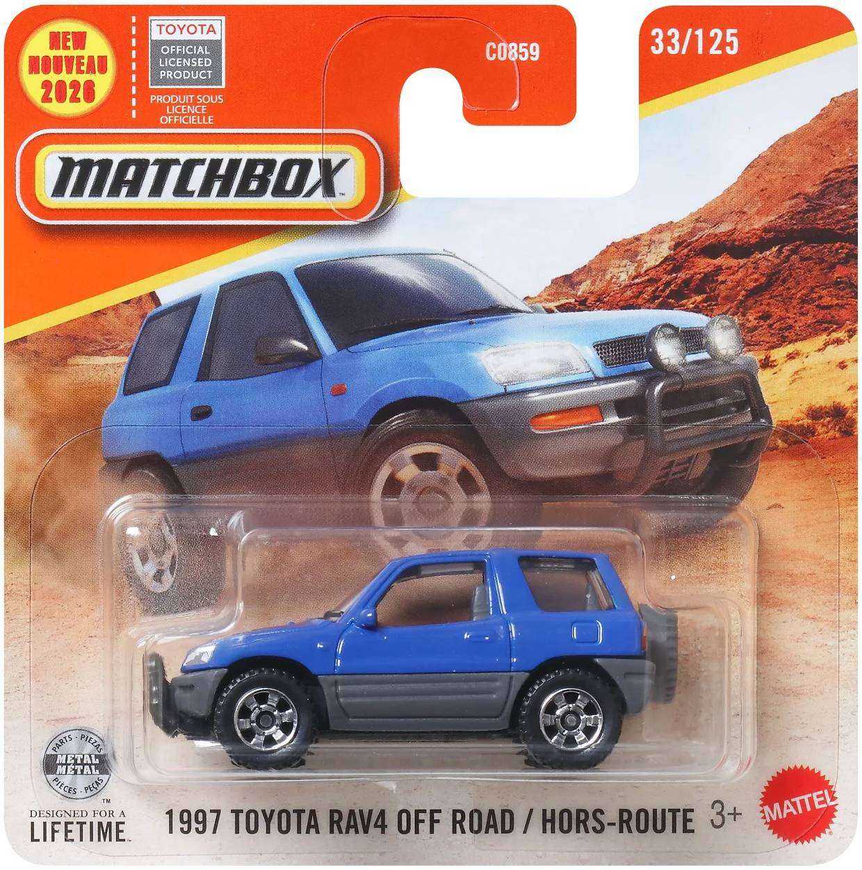3 inch Matchbox Toyota RAV4 3 inch Matchbox Toyota RAV4