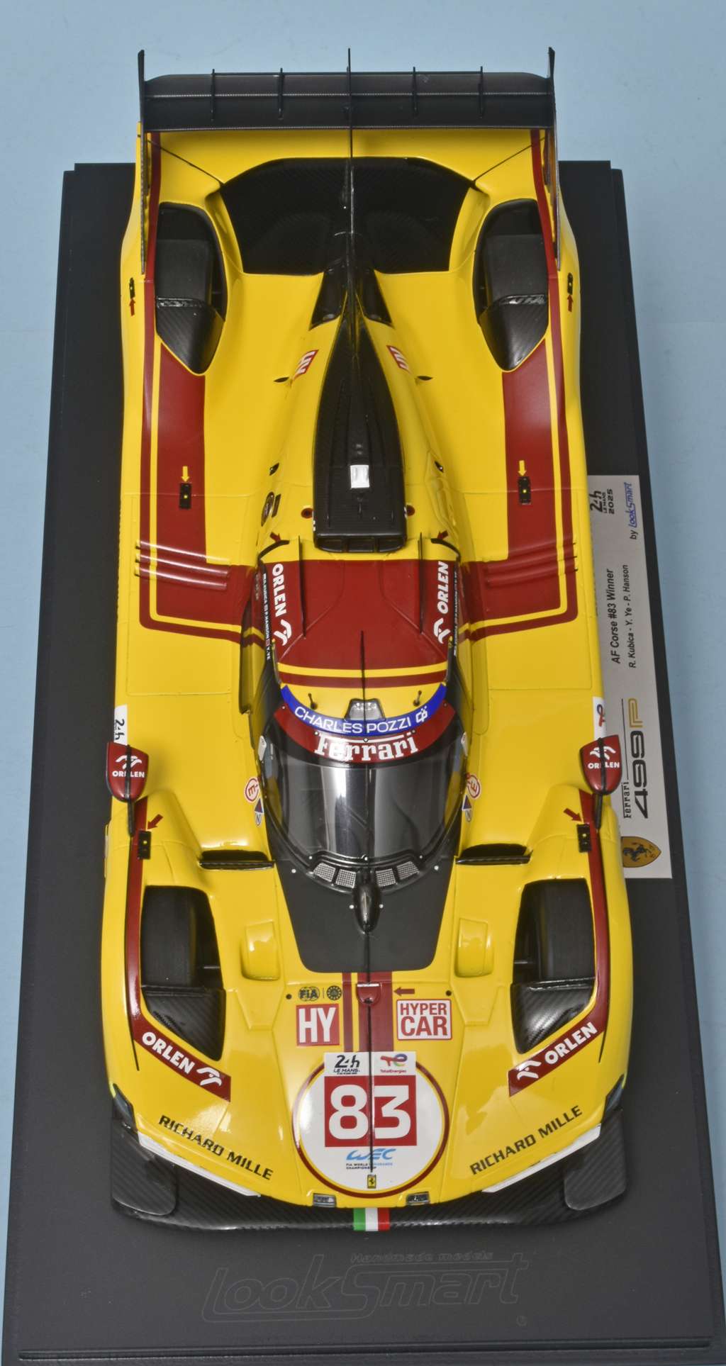 18Looksmart Ferrari 499P LM2025 Hanson + Kubica + Yifei 3 18Looksmart Ferrari 499P LM2025 Hanson + Kubica + Yifei 3