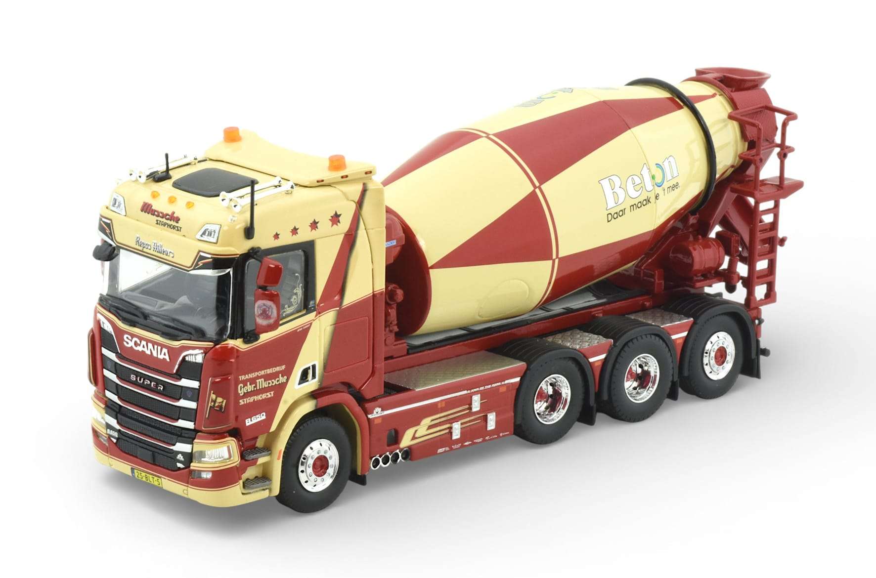 In geel en rood gegoten