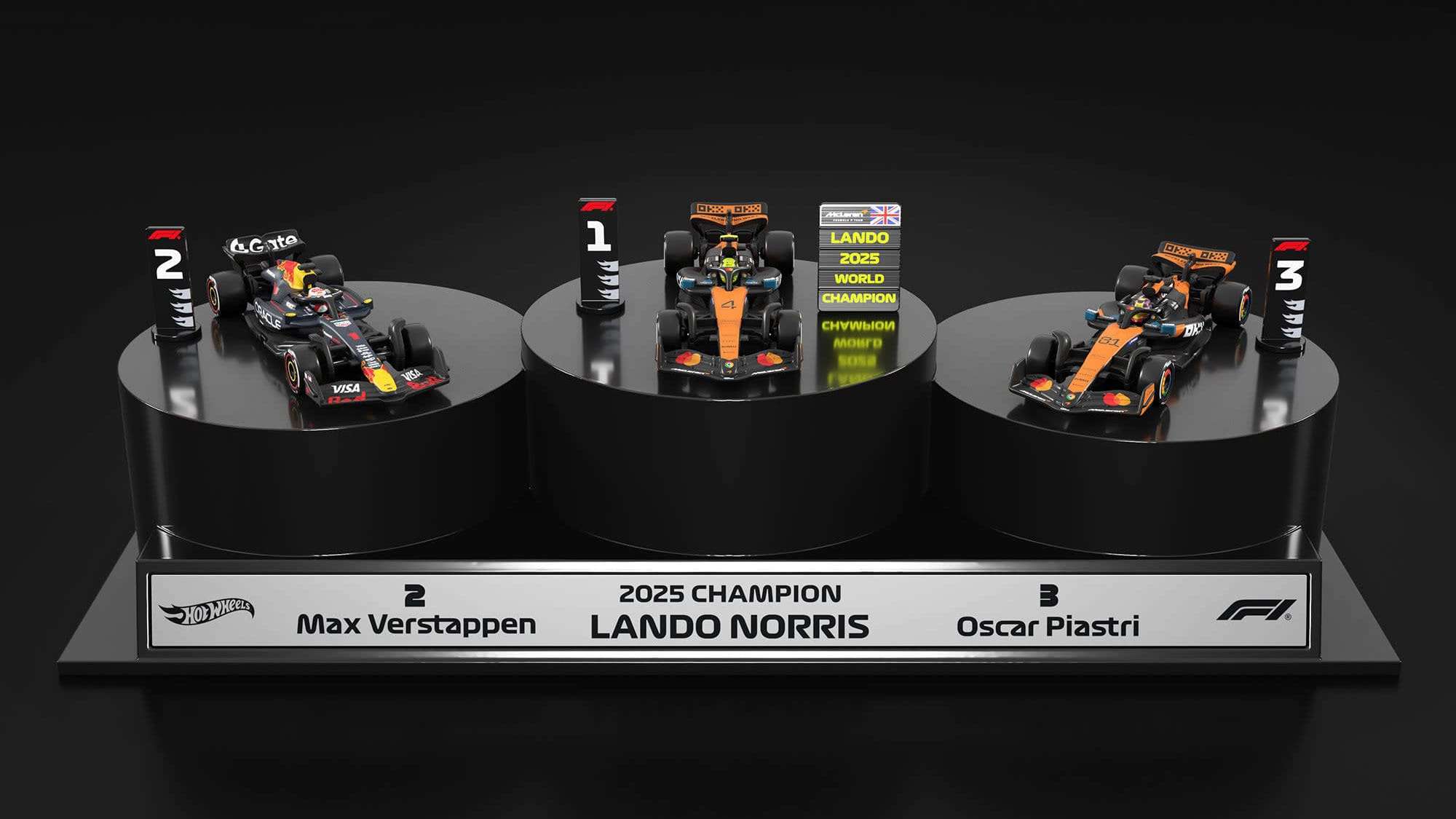1;64 Hot Wheels Formule 1 podiumset 1 1;64 Hot Wheels Formule 1 podiumset 1