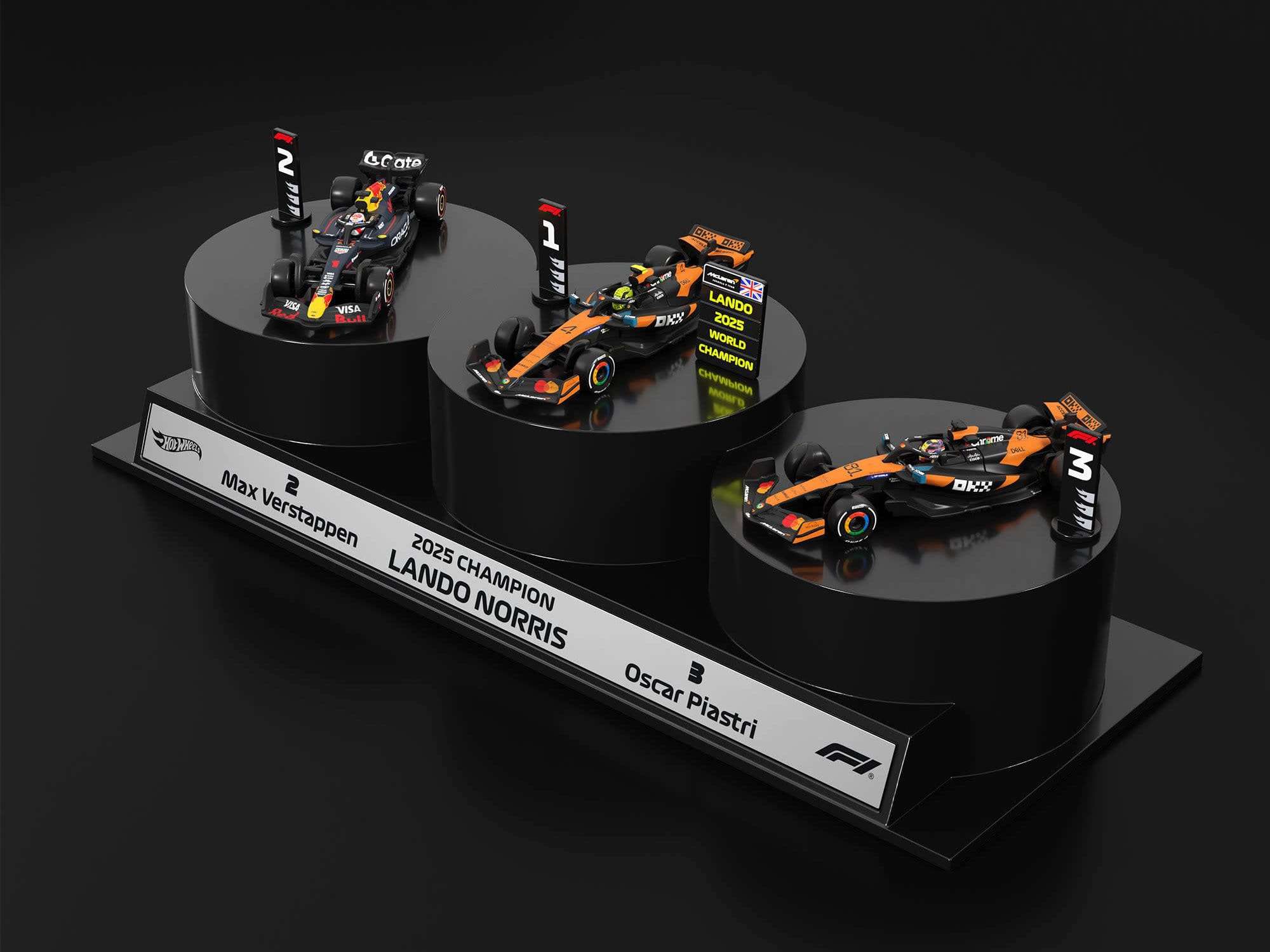 1;64 Hot Wheels Formule 1 podiumset 2 1;64 Hot Wheels Formule 1 podiumset 2