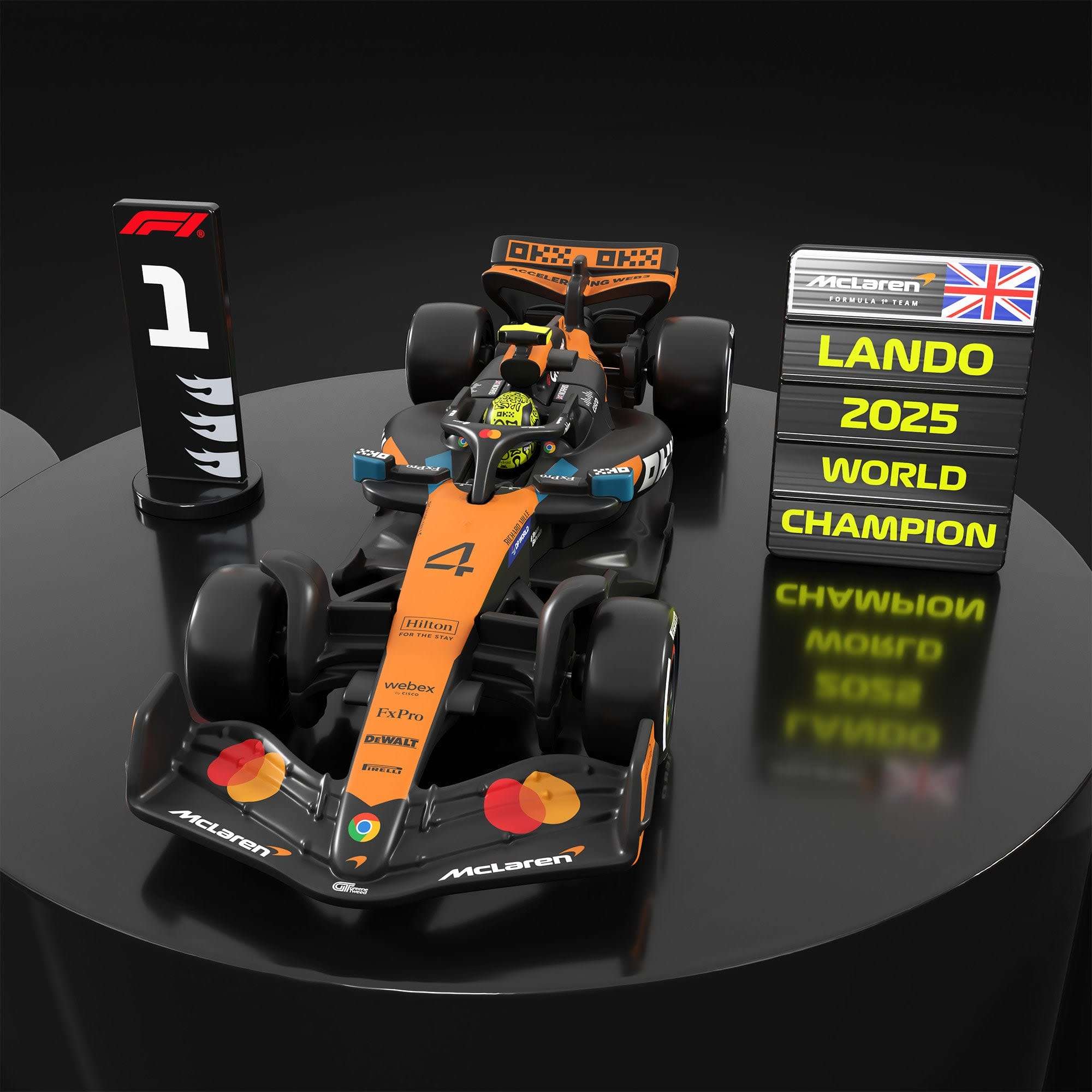 1;64 Hot Wheels Formule 1 podiumset 4 1;64 Hot Wheels Formule 1 podiumset 4